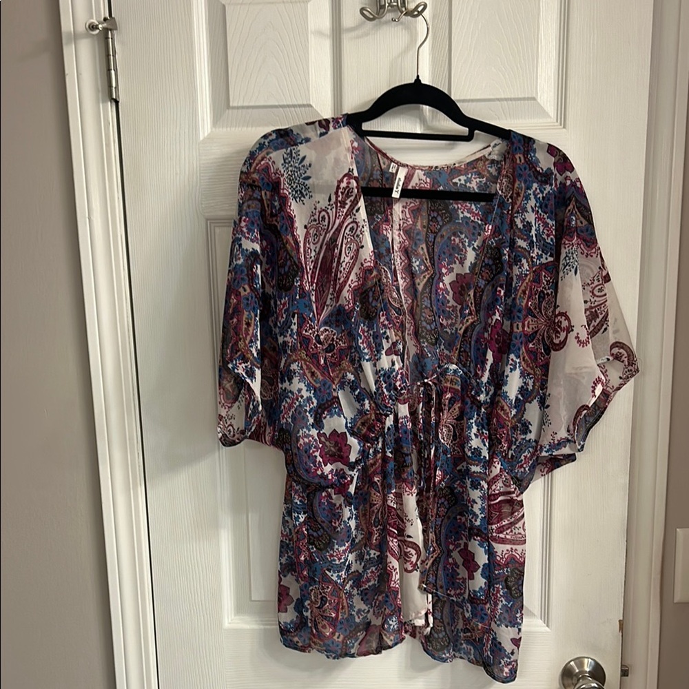 Floral Kimono Sleeve Top